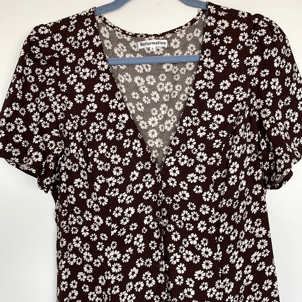 Reformation Daisy Print Dress NWOT Size 8